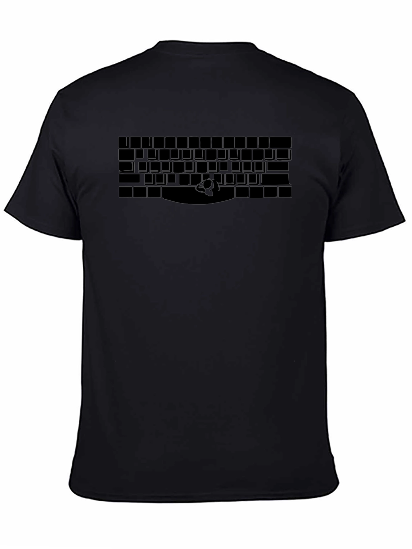 Keyboard Enthusiast Graphic Tee - Black