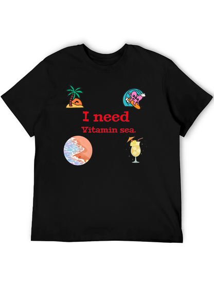 Vitamin Sea Black T-Shirt