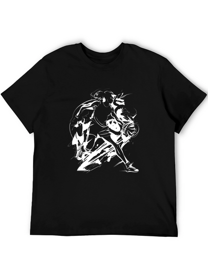 Black Basketball Graphic Tee
