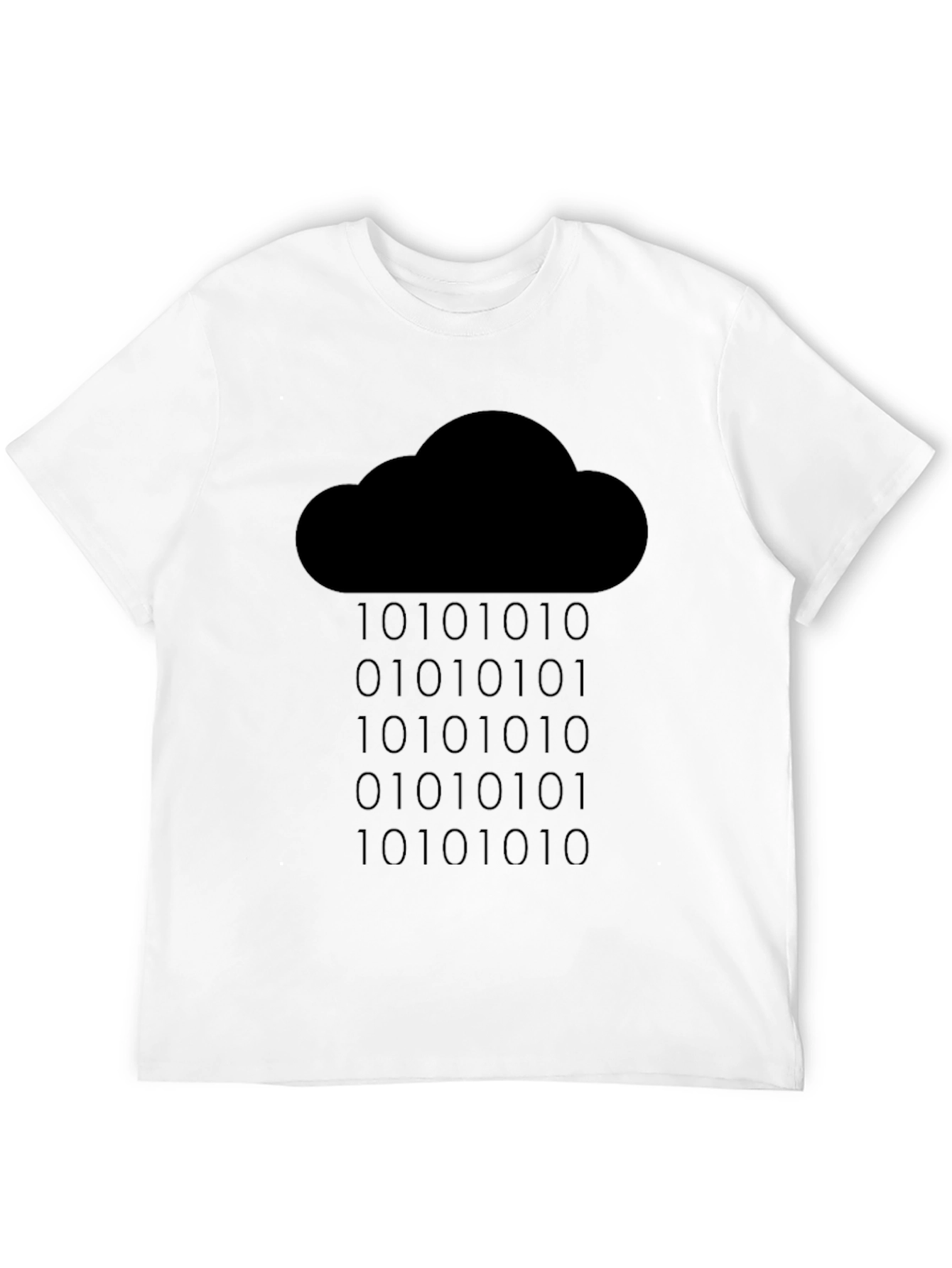 Cloud Binary Code T-Shirt