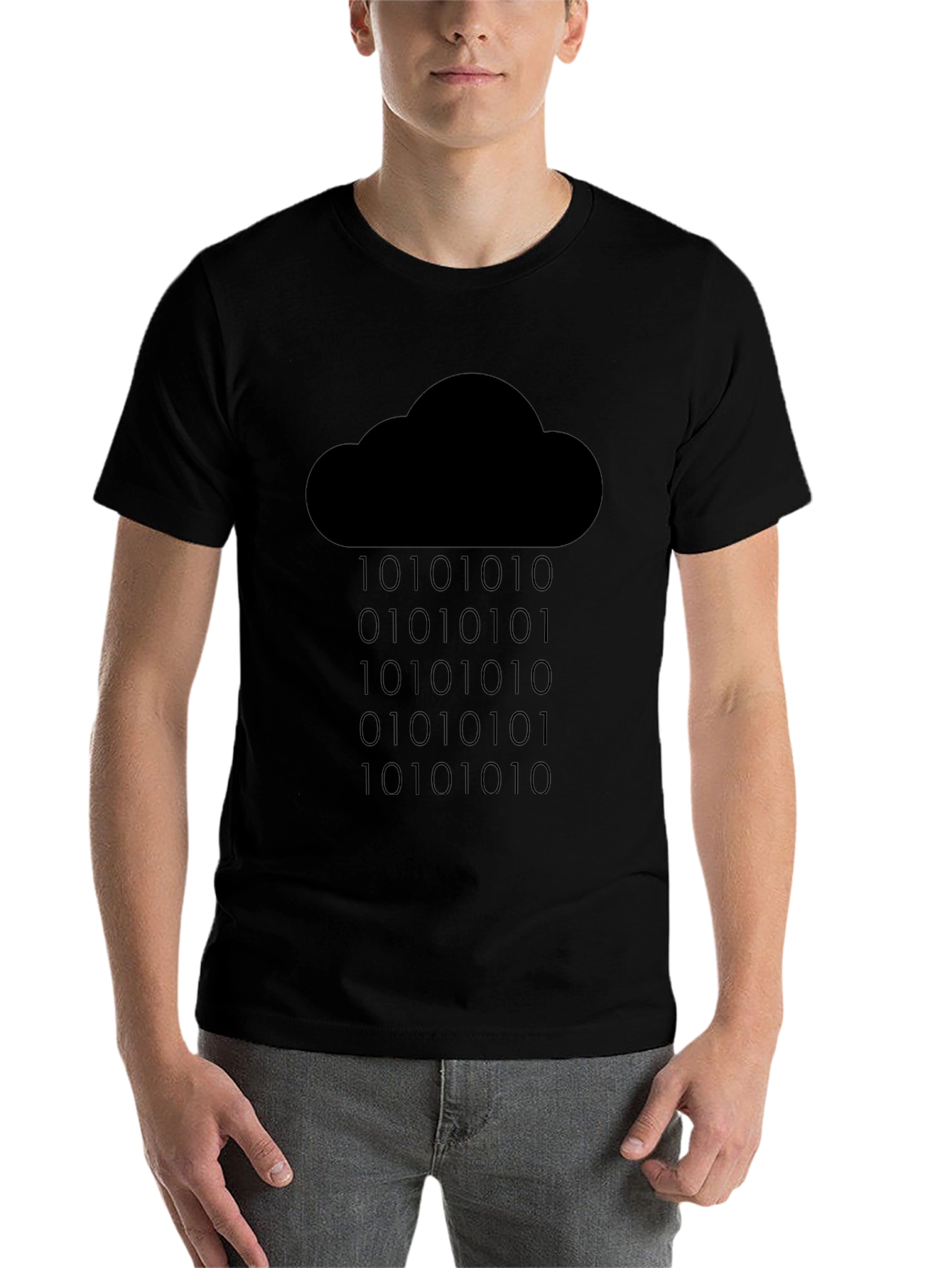 Cloud Binary Code T-Shirt