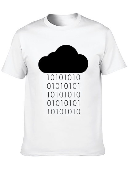 Cloud Binary Code T-Shirt