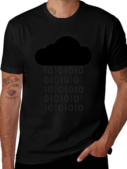 Cloud Binary Code T-Shirt