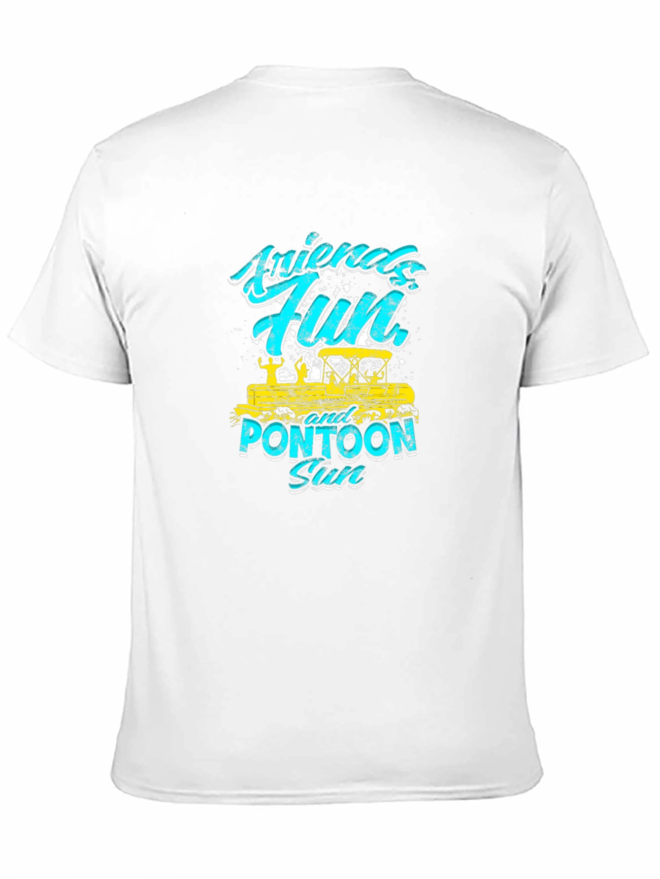 Friends Fun Pontoon Sun Black T-Shirt