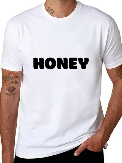 Honey Crew Neck Graphic T-Shirt