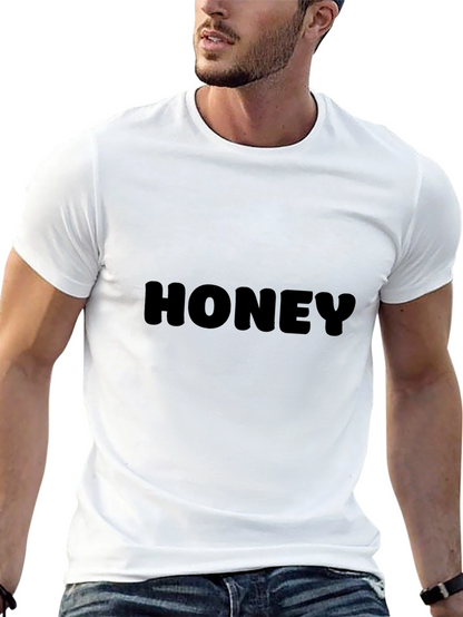 Honey Crew Neck Graphic T-Shirt