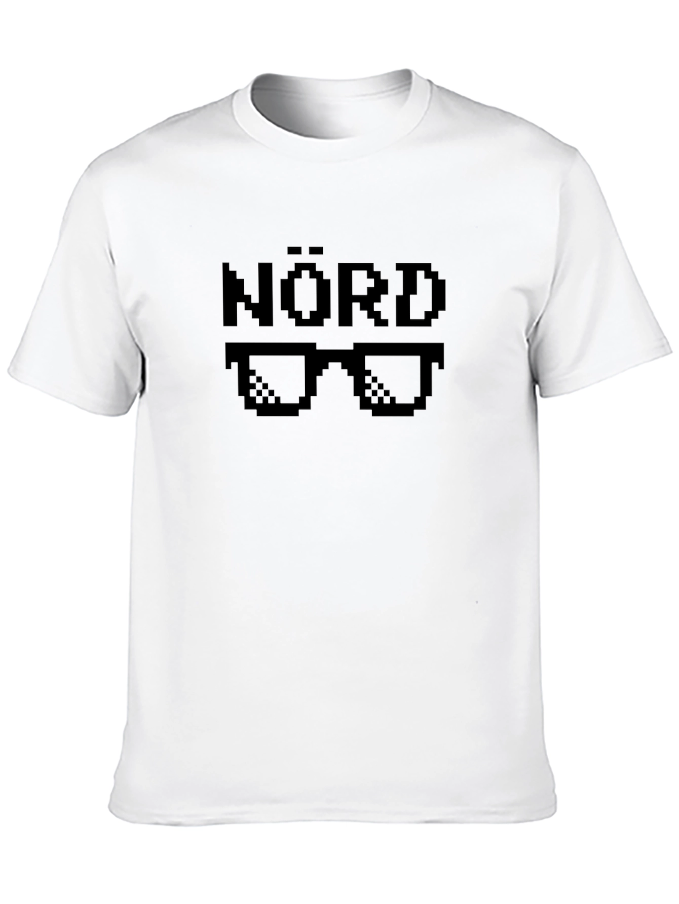 NÖRD Pixel Sunglasses Graphic Black T-Shirt