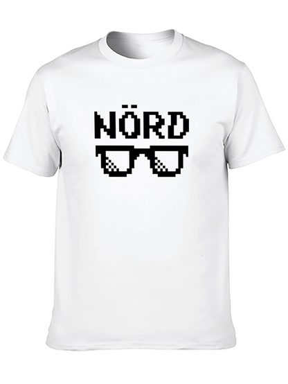 NÖRD Pixel Sunglasses Graphic Black T-Shirt