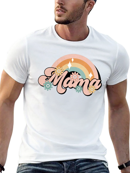 Retro Mama Rainbow T-Shirt
