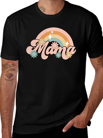 Retro Mama Rainbow T-Shirt