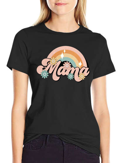 Retro Mama Rainbow T-Shirt