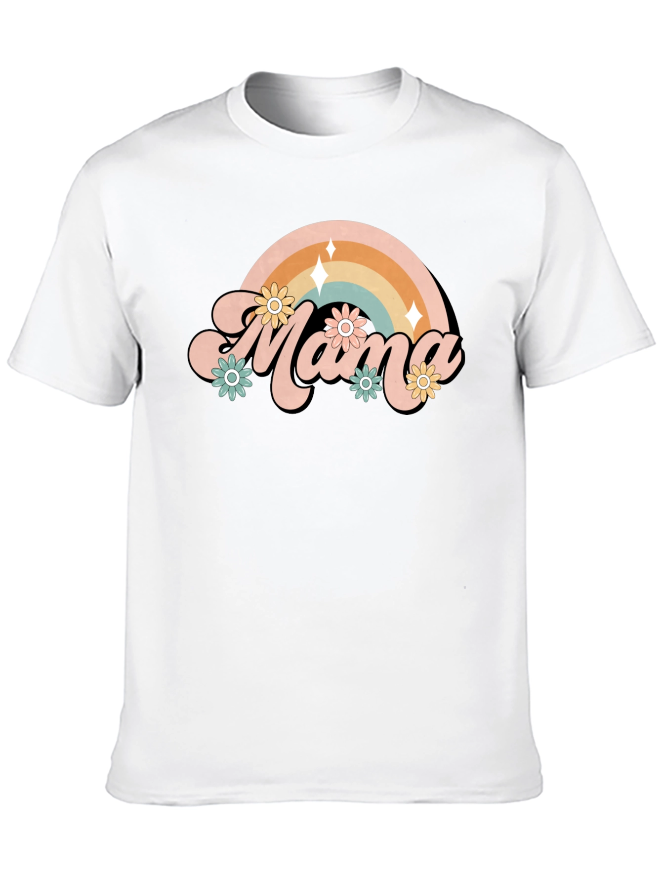 Retro Mama Rainbow T-Shirt