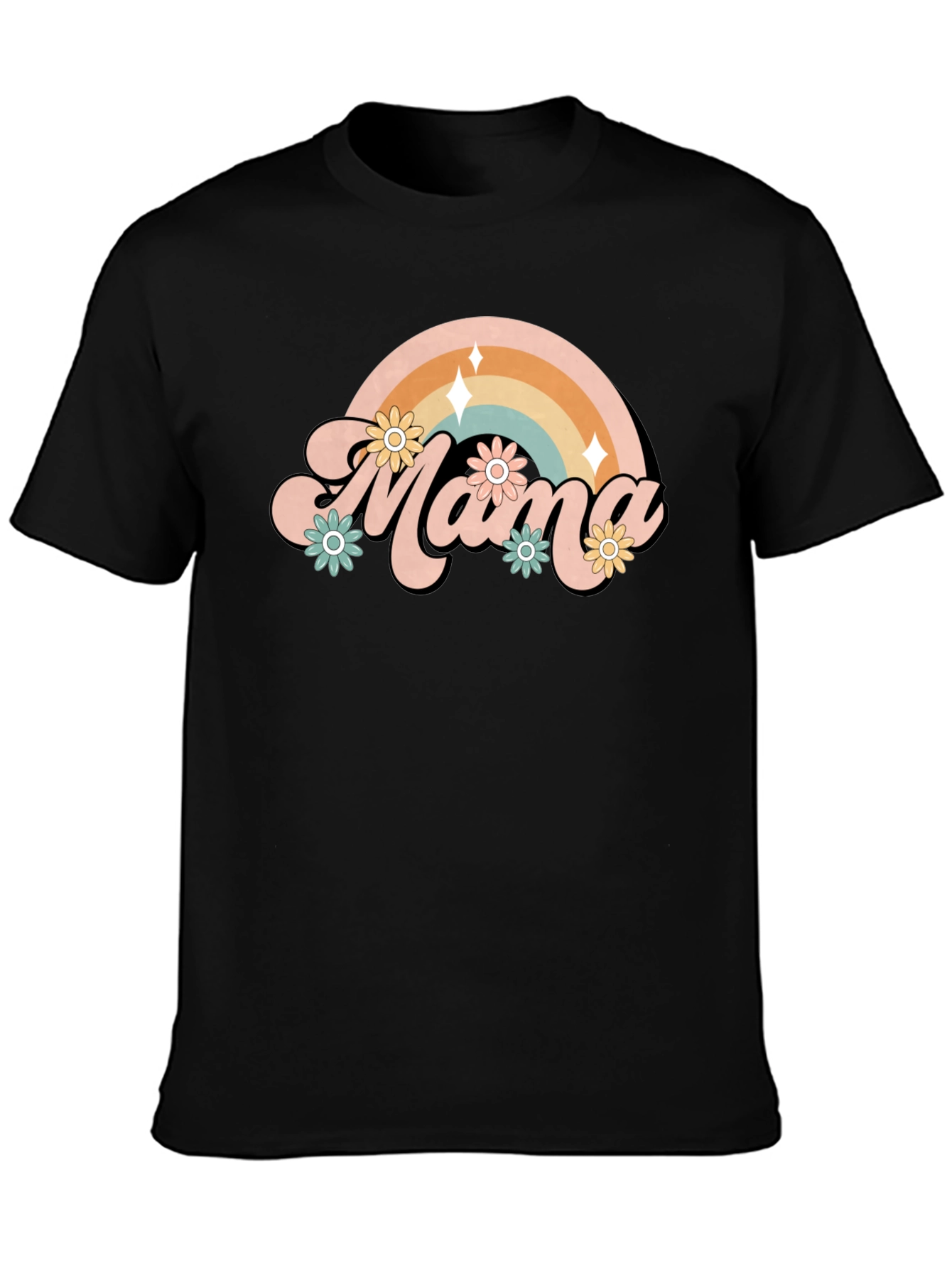 Retro Mama Rainbow T-Shirt
