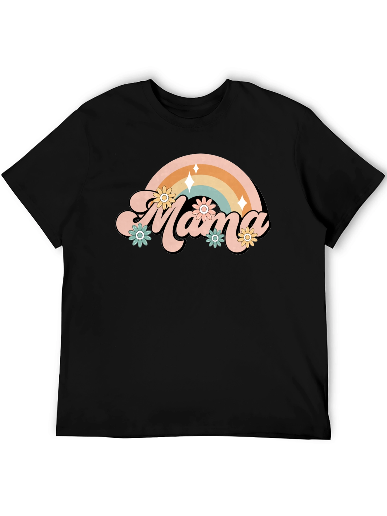Retro Mama Rainbow T-Shirt
