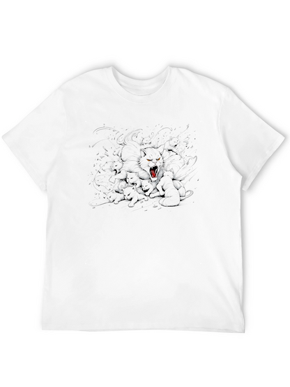Black T-Shirt with Black Panther Graphic