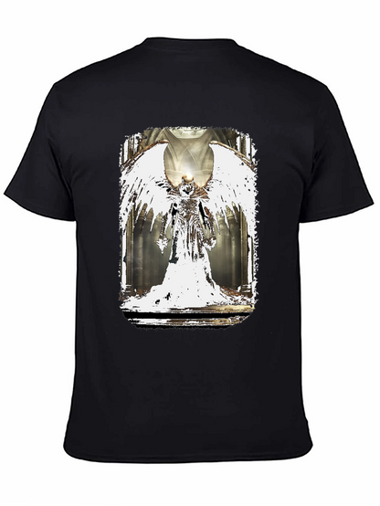 Winged Angel Graphic Black T-Shirt