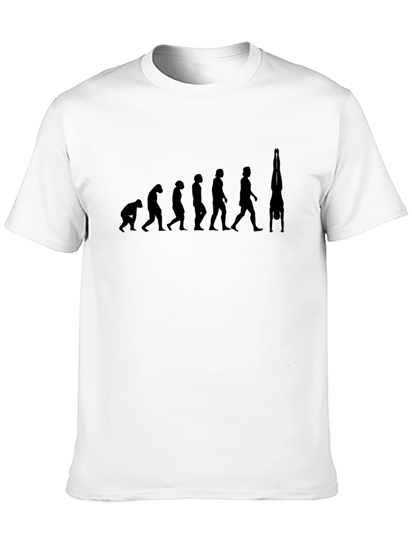 Evolution of Handstand Black T-Shirt