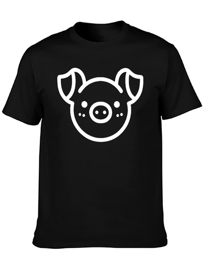 Black Pig Graphic Tee - Unisex Casual Shirt