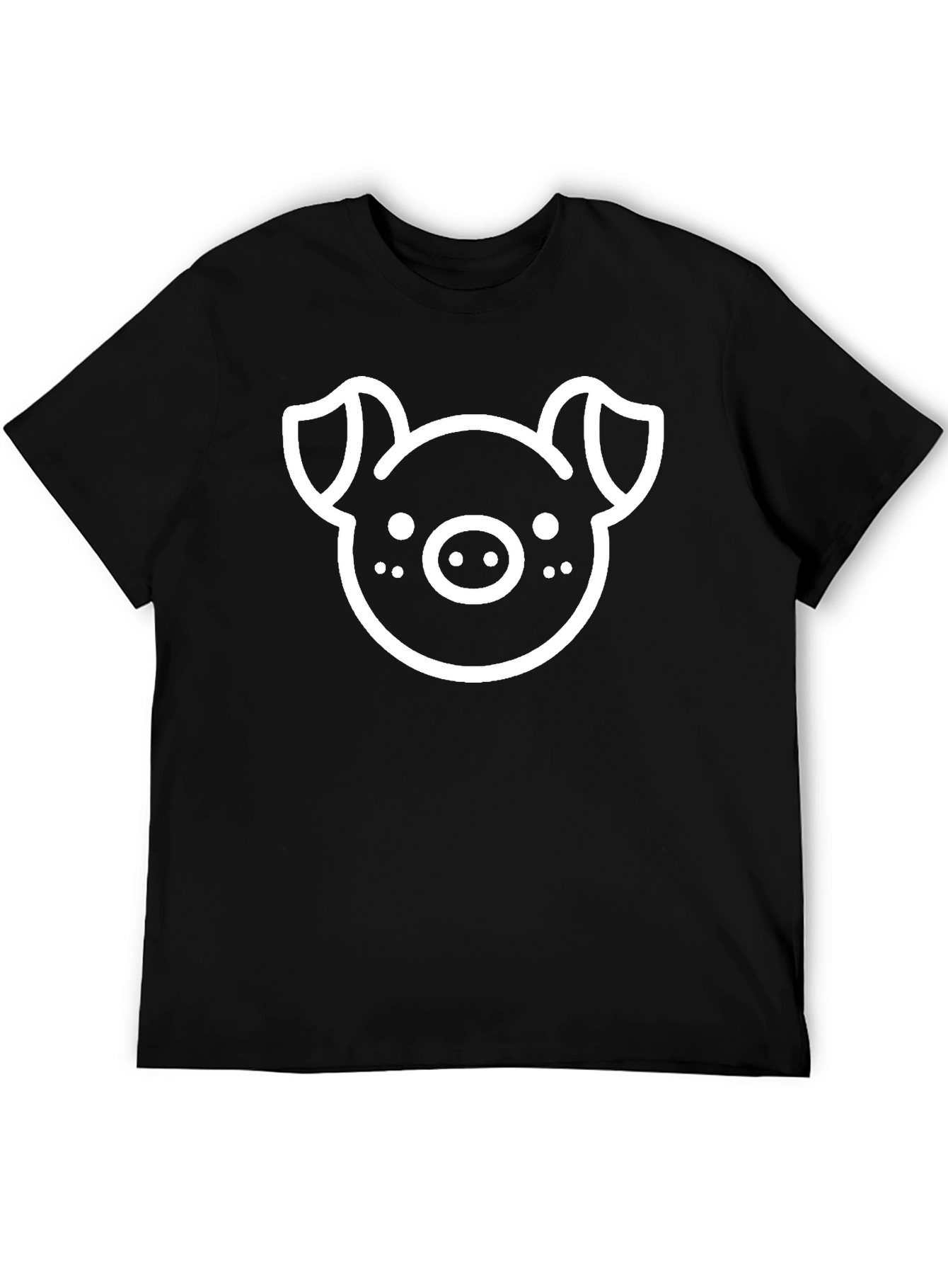 Black Pig Graphic Tee - Unisex Casual Shirt