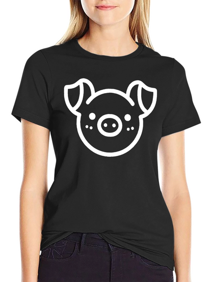 Black Pig Graphic Tee - Unisex Casual Shirt