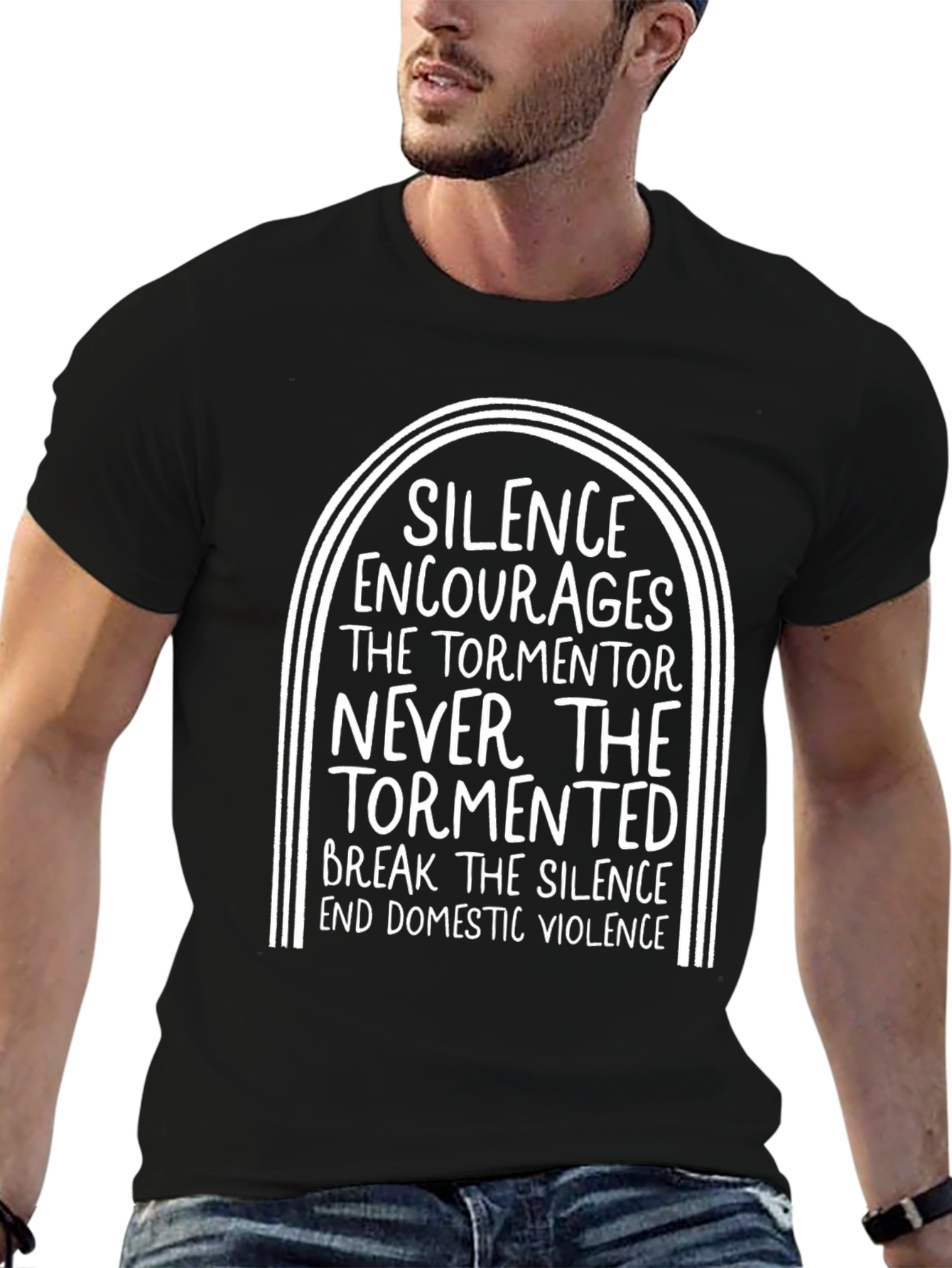 Silence Encourages Domestic Violence Awareness T-Shirt