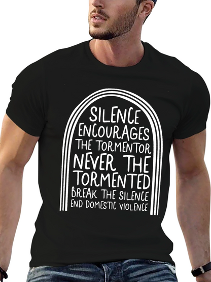 Silence Encourages Domestic Violence Awareness T-Shirt