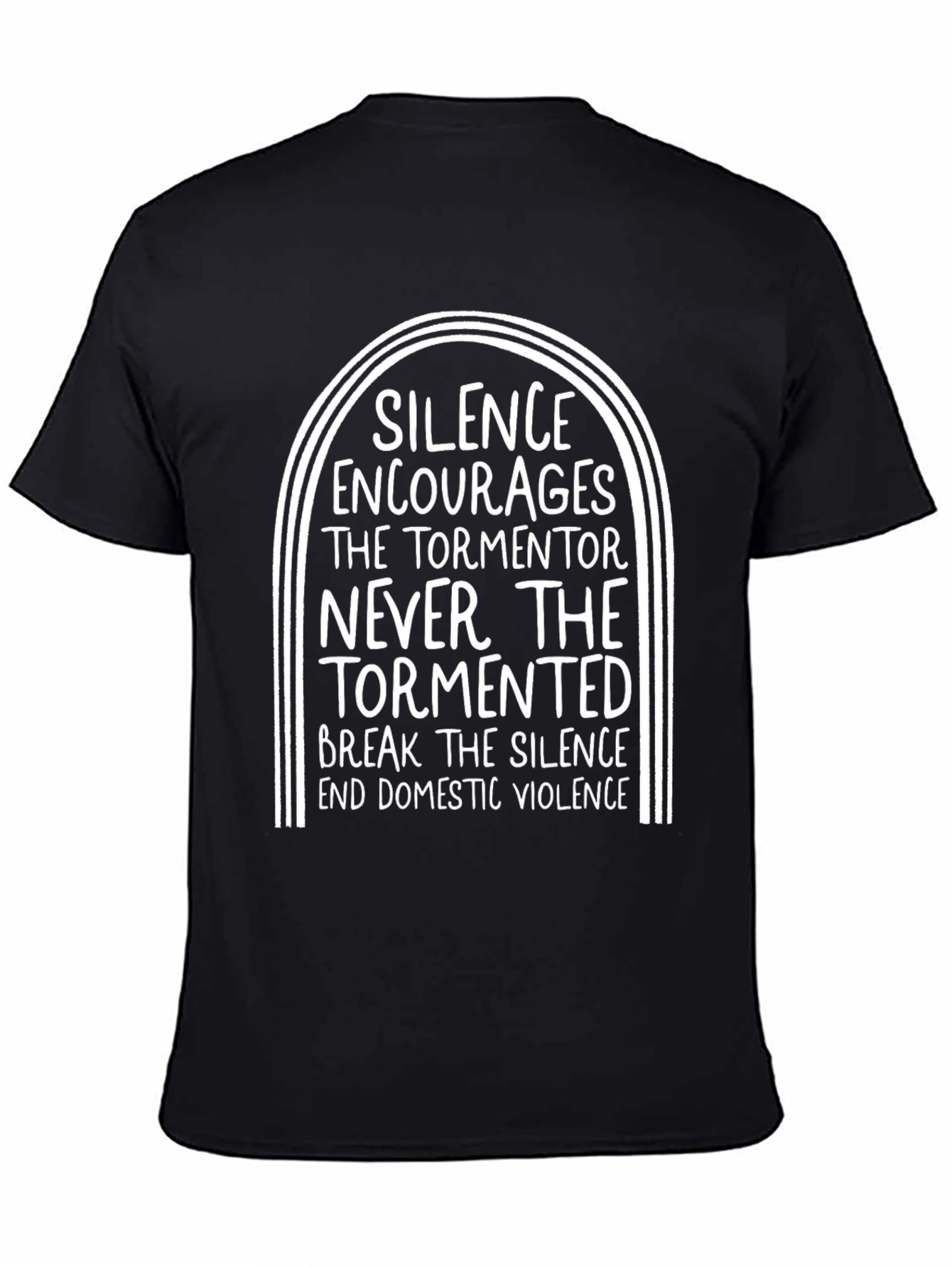 Silence Encourages Domestic Violence Awareness T-Shirt