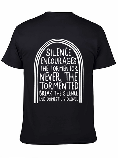 Silence Encourages Domestic Violence Awareness T-Shirt