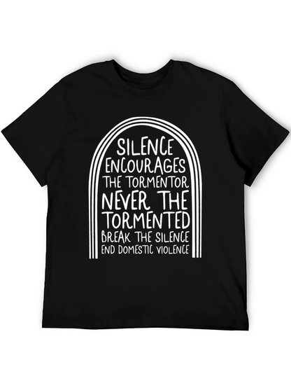 Silence Encourages Domestic Violence Awareness T-Shirt