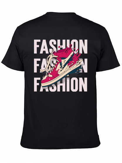 Trendy Fashion Sneaker Graphic Print T-Shirt