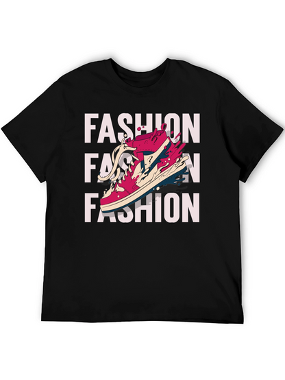 Trendy Fashion Sneaker Graphic Print T-Shirt