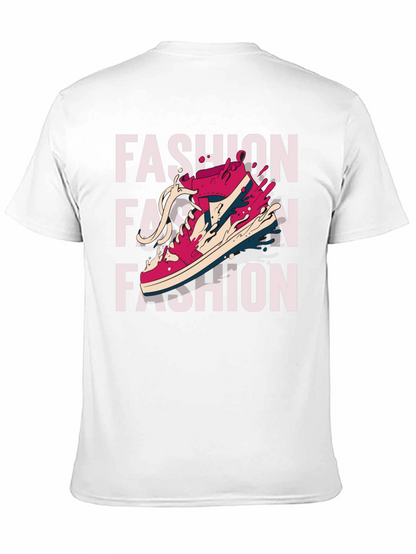 Trendy Fashion Sneaker Graphic Print T-Shirt