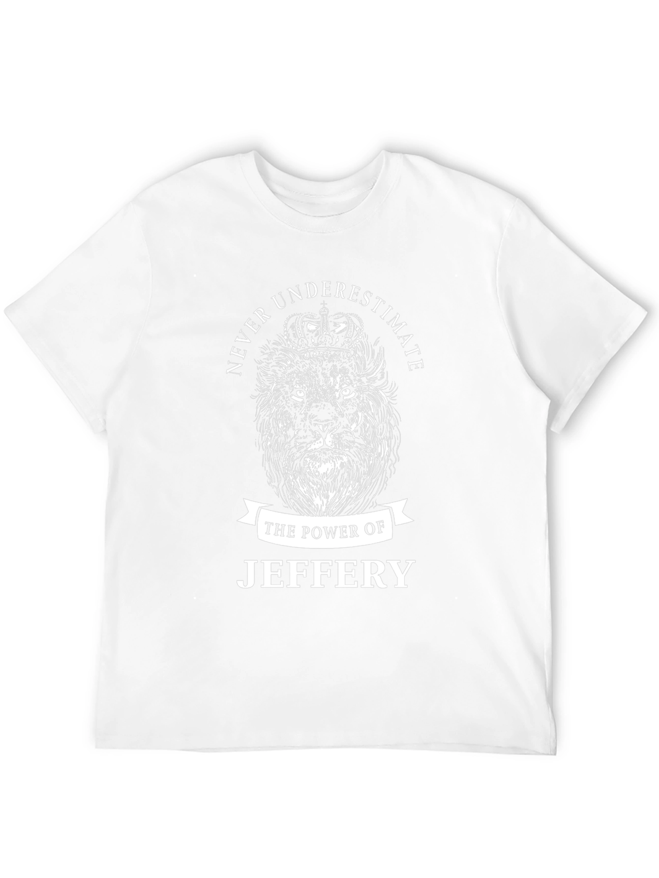 Never Underestimate Jeffery Lion Graphic T-Shirt