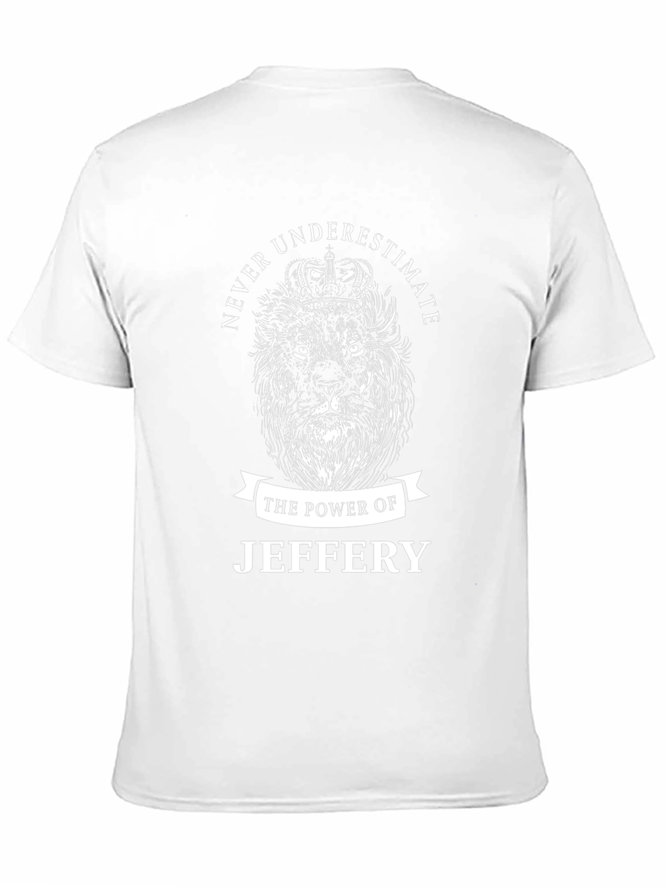 Never Underestimate Jeffery Lion Graphic T-Shirt