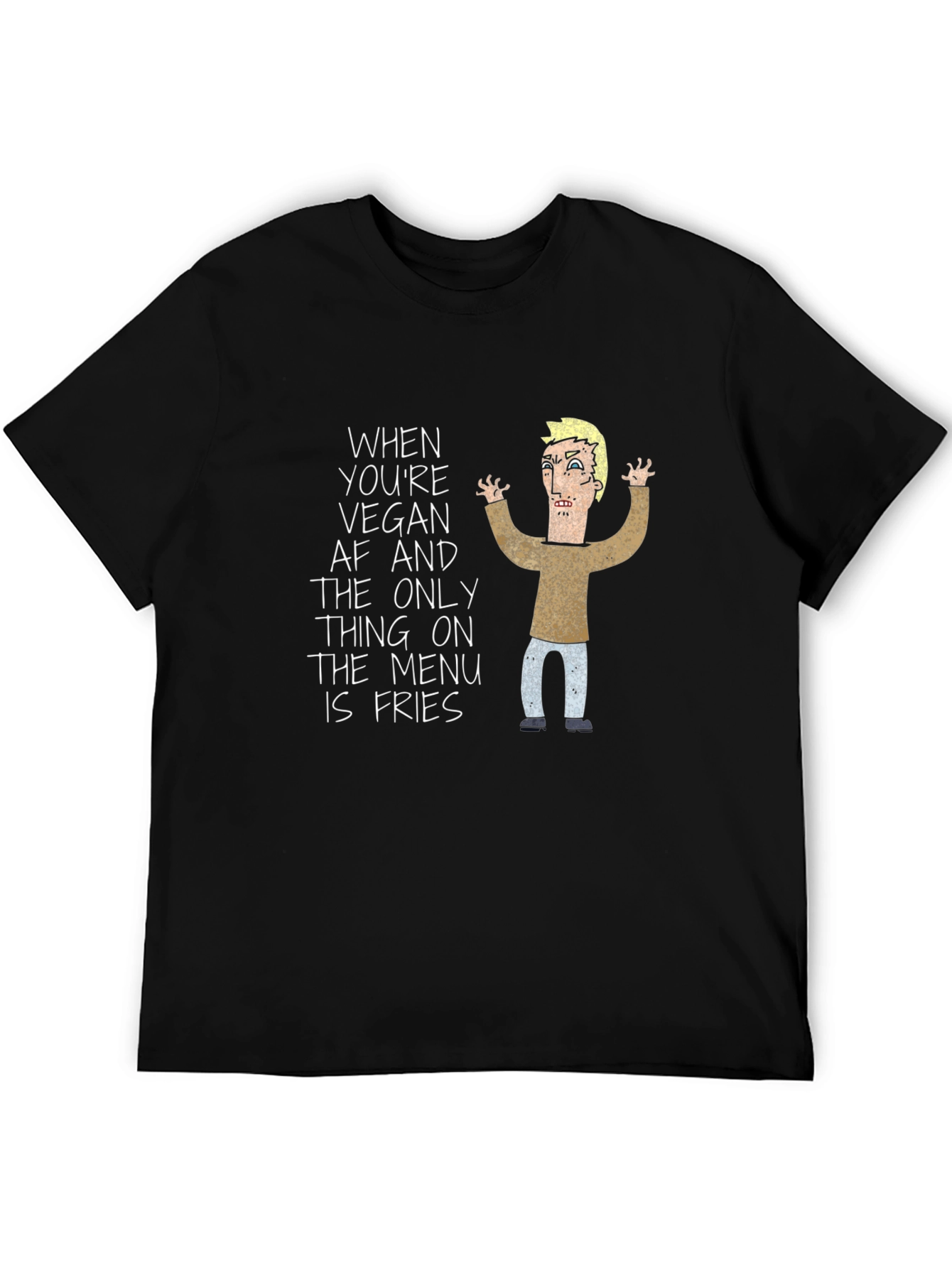 Vegan AF Fries Graphic T-Shirt