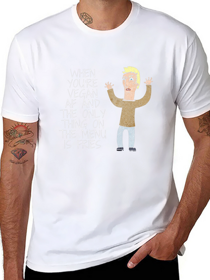 Vegan AF Fries Graphic T-Shirt