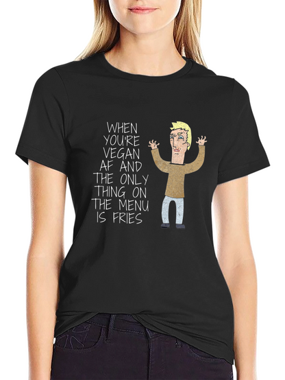 Vegan AF Fries Graphic T-Shirt