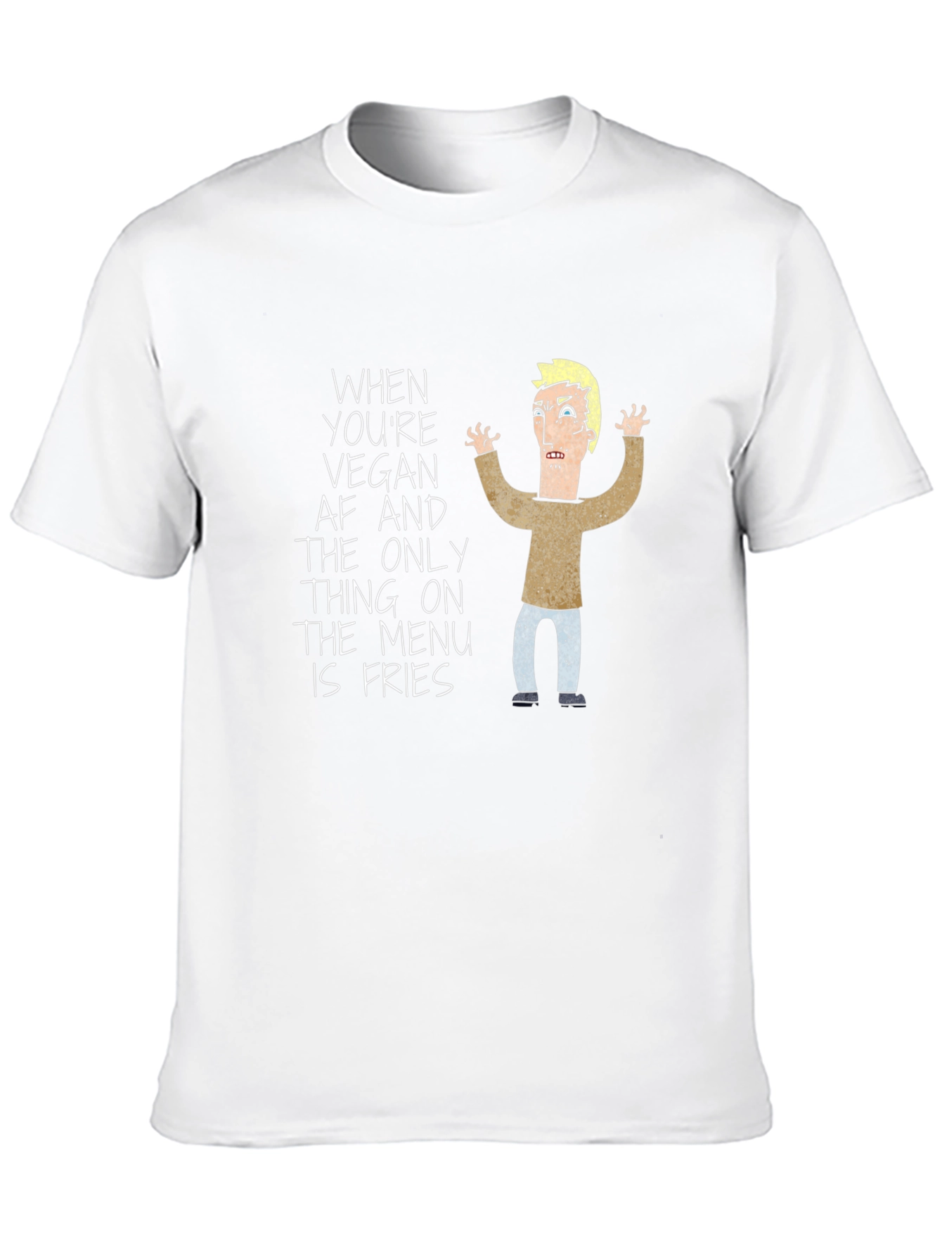 Vegan AF Fries Graphic T-Shirt