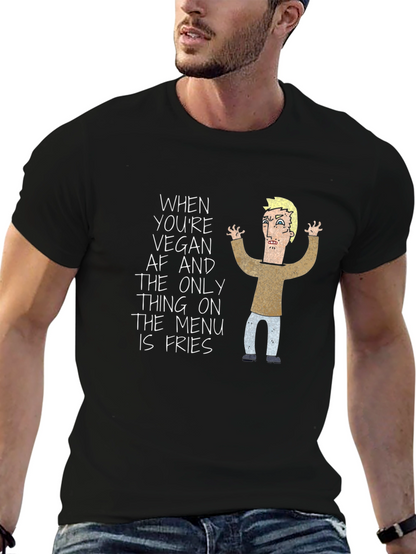 Vegan AF Fries Graphic T-Shirt