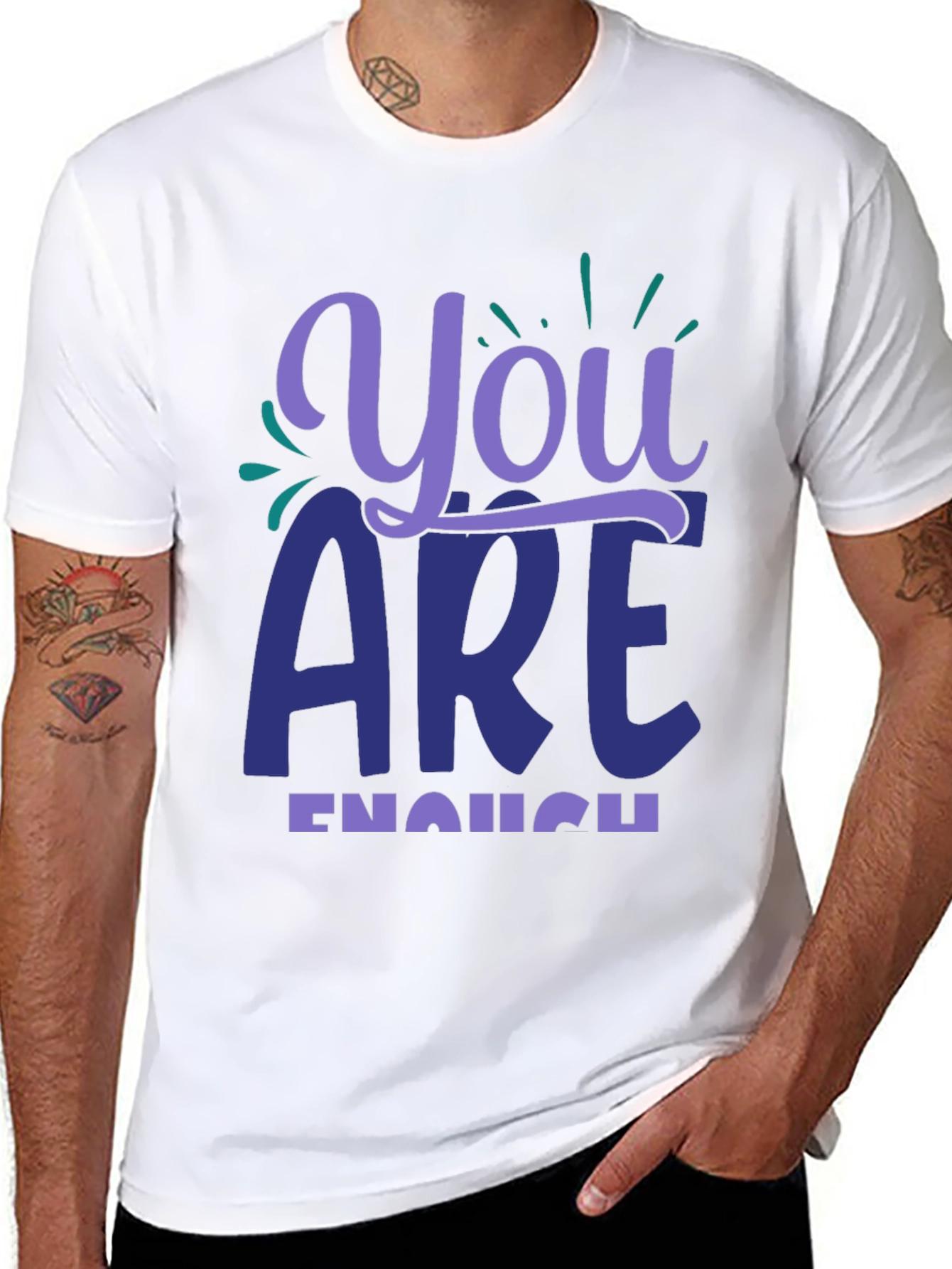 You Are Enough Graphic Tee - Motivational Shirt