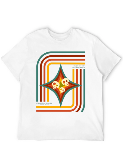 Spooky Season Retro Skull T-Shirt