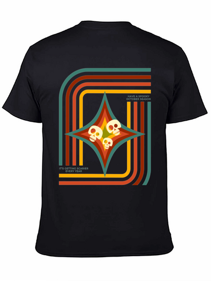 Spooky Season Retro Skull T-Shirt