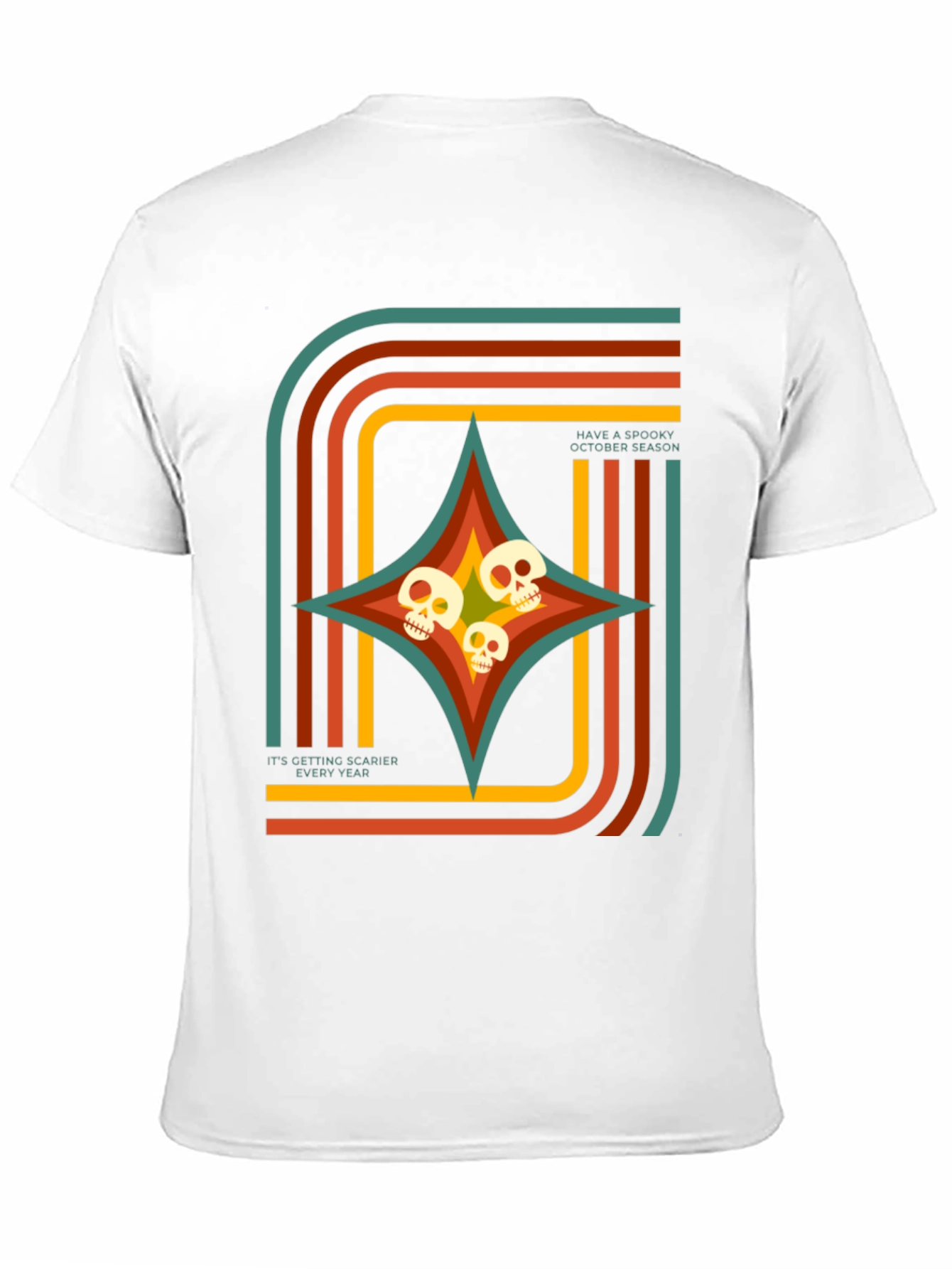 Spooky Season Retro Skull T-Shirt