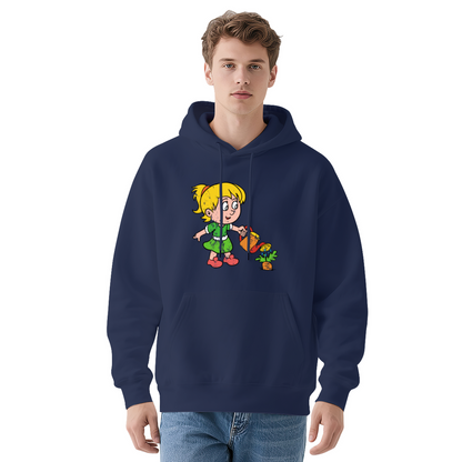 Vintage Cartoon Gardening Girl Hoodie