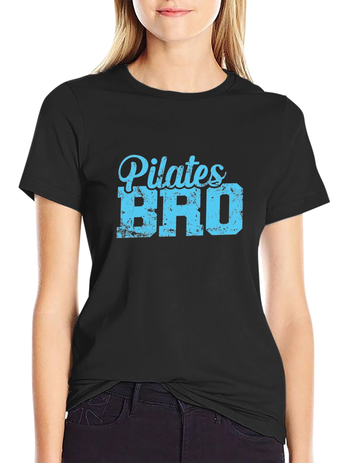 Pilates Bro Graphic T-Shirt - Mens Black Tee