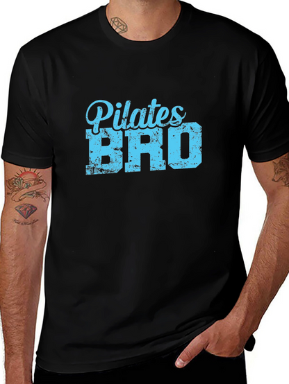 Pilates Bro Graphic T-Shirt - Mens Black Tee