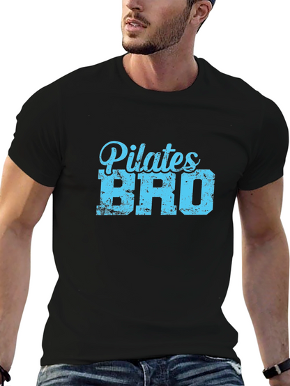 Pilates Bro Graphic T-Shirt - Mens Black Tee