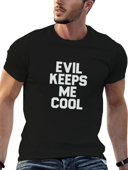 Evil Keeps Me Cool Graphic Tee