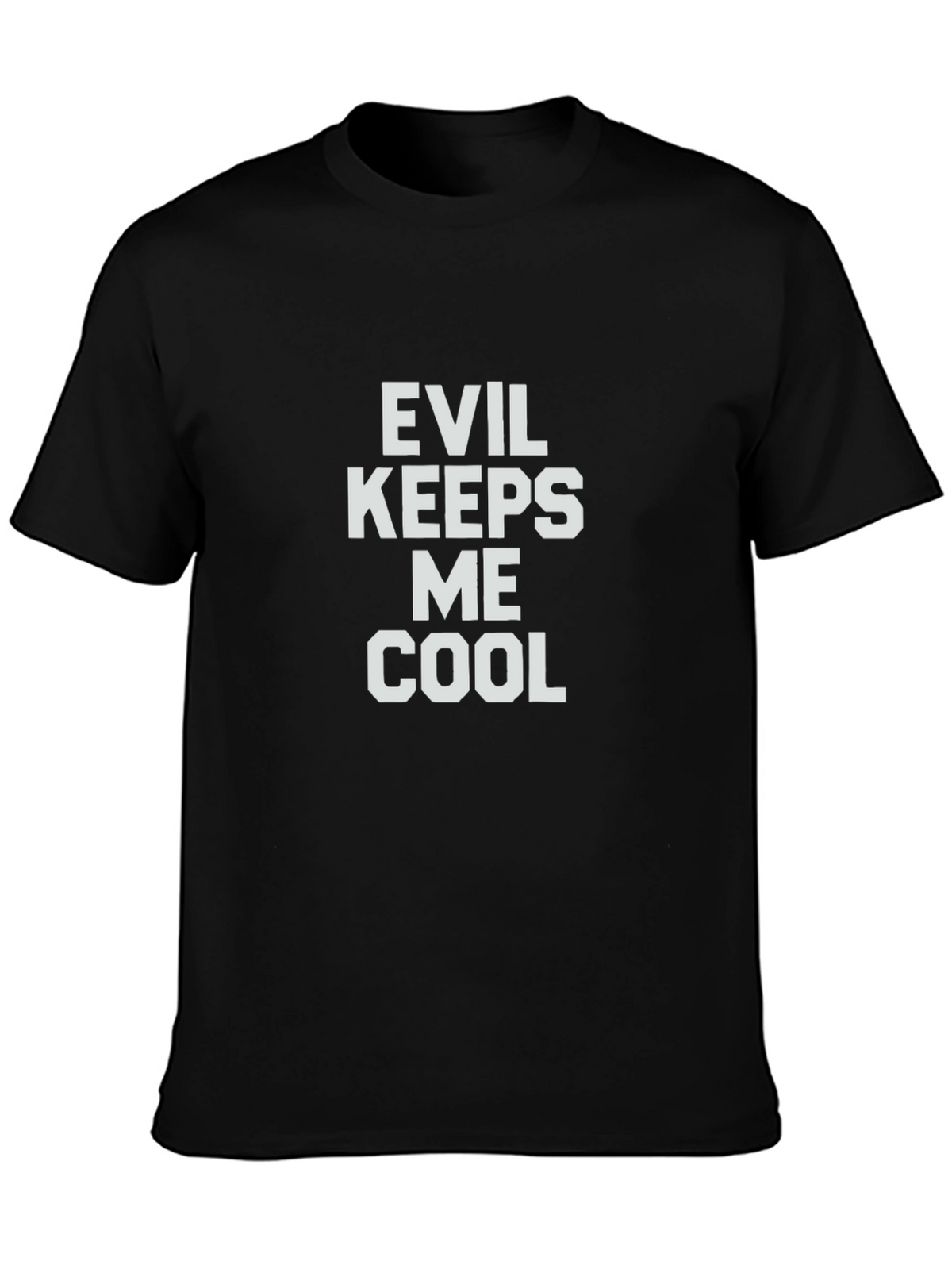Evil Keeps Me Cool Graphic Tee