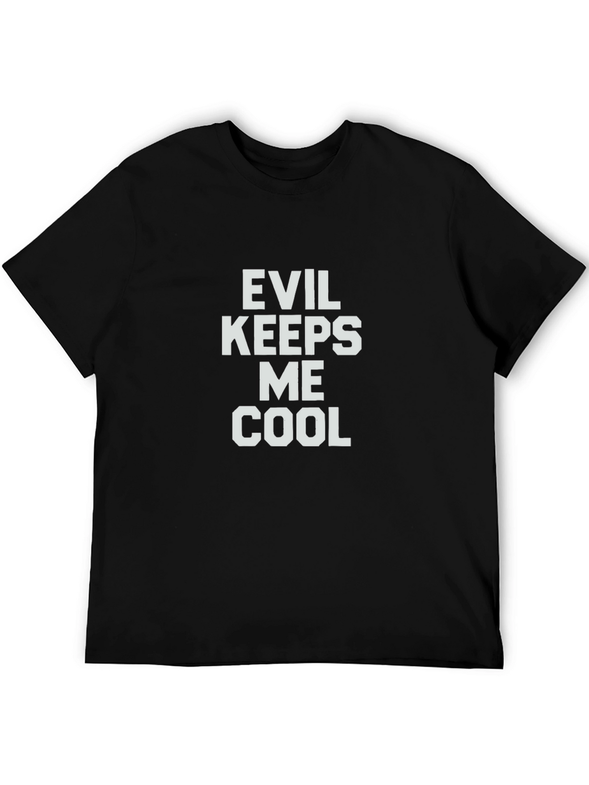 Evil Keeps Me Cool Graphic Tee